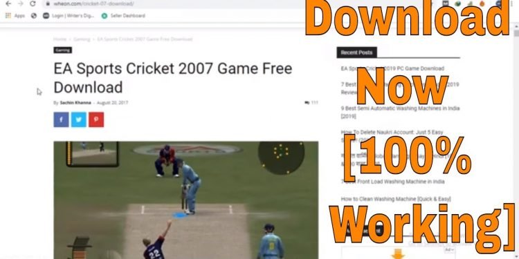 EA Sports Cricket 2007 Game Free Download