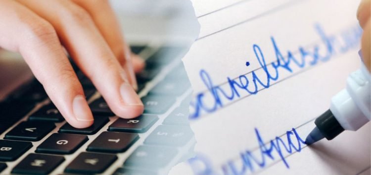 Typing or handwriting are better?- Education and office supplies