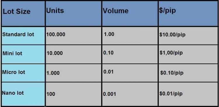 Forex Lot Size: Options You Can Choose From