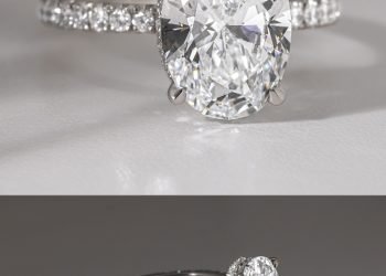“Perfectly crafted, just for you.” White gold oval engagement rings