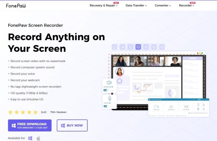 Best Screen Recorder for Windows 11: FonePaw Screen Recorder 