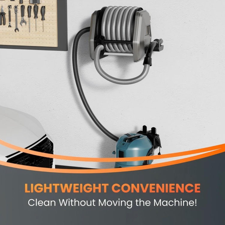 How a Retractable Vacuum Extension Hose Reel Transforms Garage Cleaning