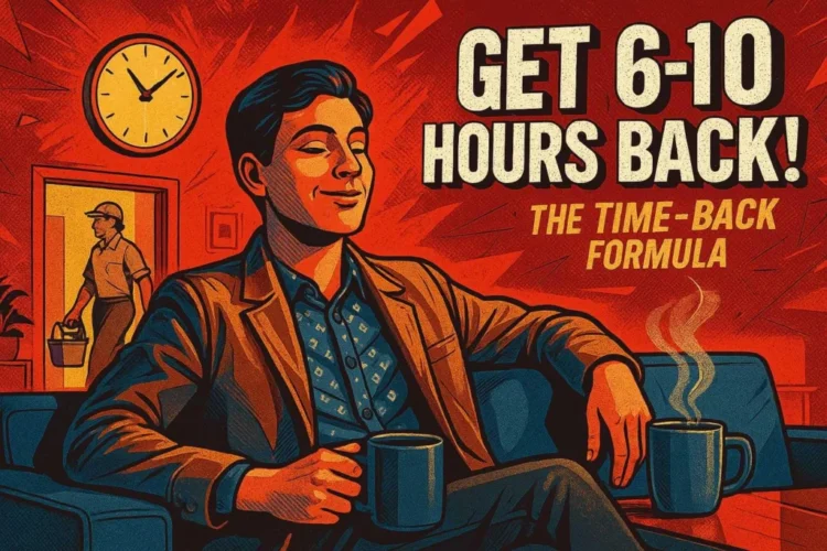 The Time-Back Formula: How Professional Cleaning Saves 6–10 Hours a Week (and What That’s Worth)