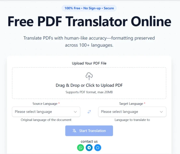 PDF Language Translator: Effortlessly Translate PDF Documents to English