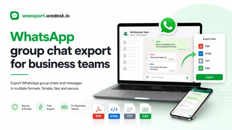 WhatsApp Group Chat Export for Business Teams